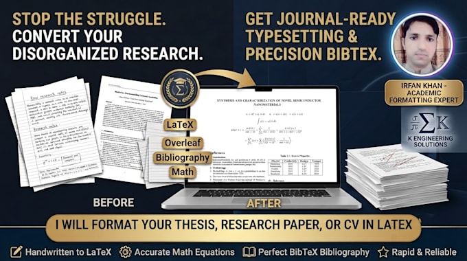 format your thesis, research paper, or CV in latex