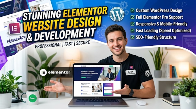 create a wordpress site based on elementor