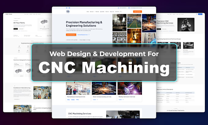 design and build a cnc machining website for b2b leads