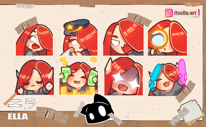 create emotes for twitch, discord, and vtuber