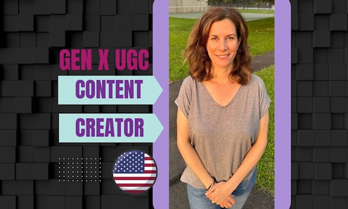 create middle aged female gen x ugc video ads and content