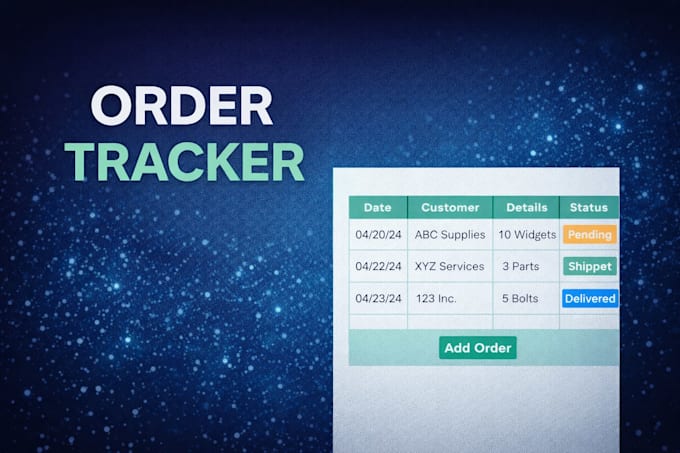 create a custom google sheets entry form or order tracker