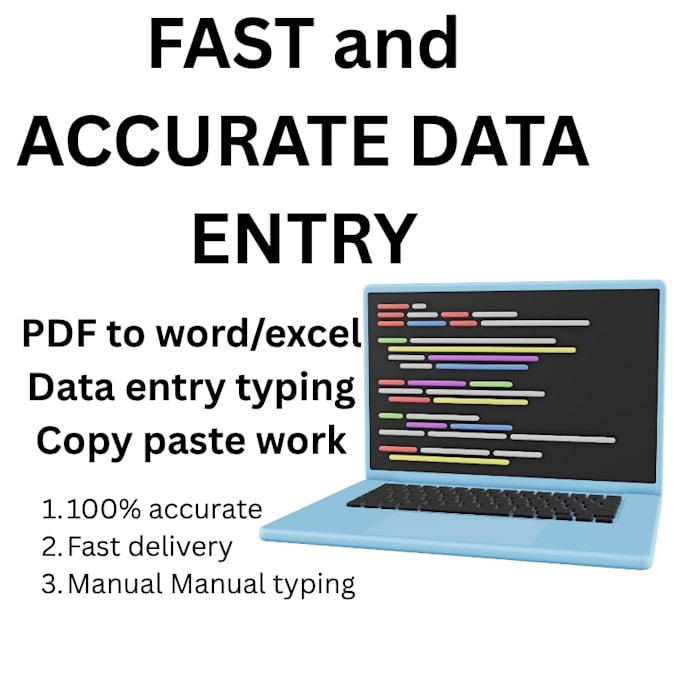 do accurate data entry and online research for your project