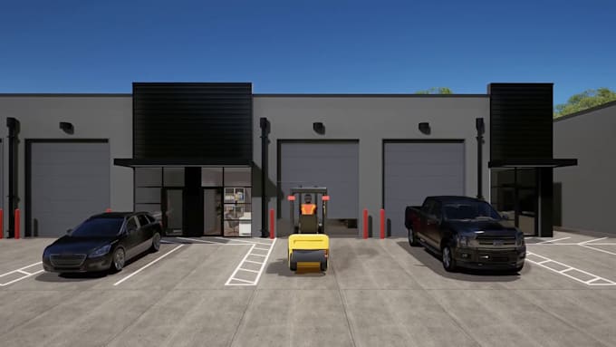 do warehouse 3d walkthrough factory process automation 3d industrial animation