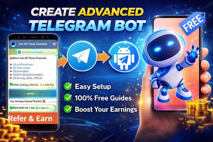 create a smart telegram bot to grow your channel