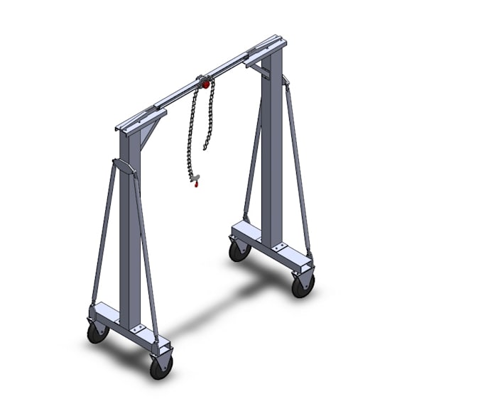 design your part and assemblies in solidworks