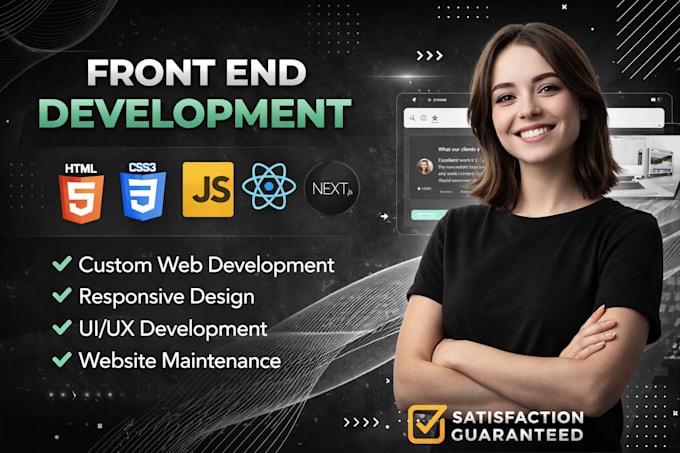 develop a react and tailwind frontend