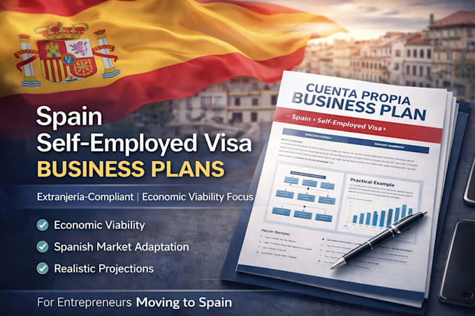 create a business plan for visa spain cuenta propia