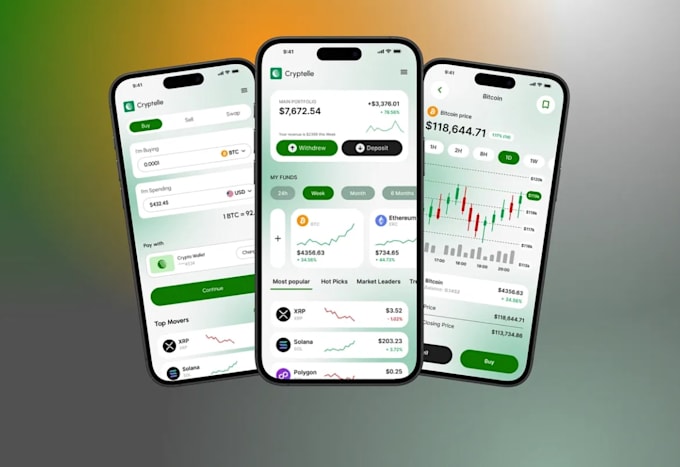 develop stock trading app forex trading app crypto wallet app trading app