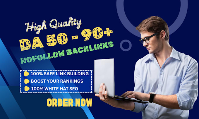 provide monthly off page SEO using high authority white hat nofollow backlinks