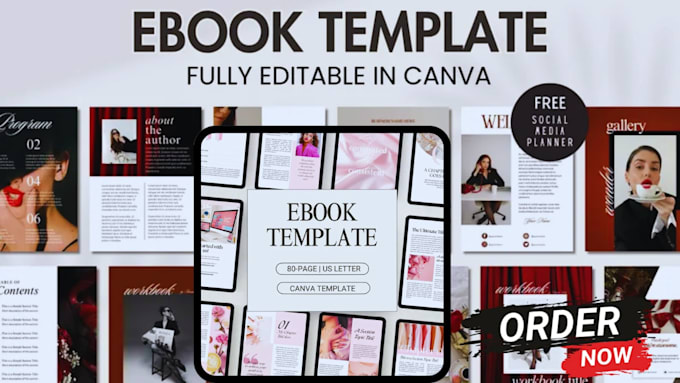 design canva ebook, redesign canva workbook,  canva ebook, edit digital planner
