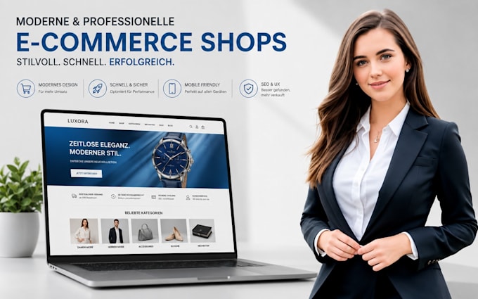 build german shopify store wix resturant or woocommerce website