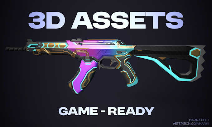 create 3d stylized props and game assets