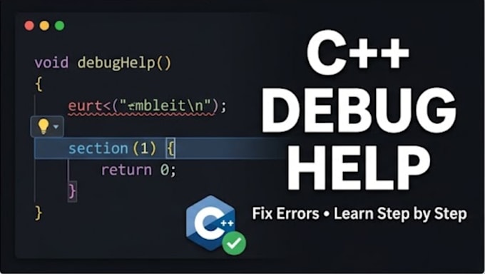 provide cpp tutoring and debugging support
