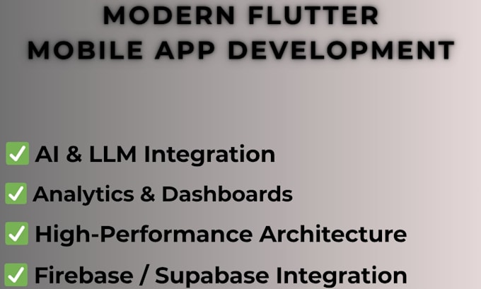 build a flutter mobile app with API and firebase