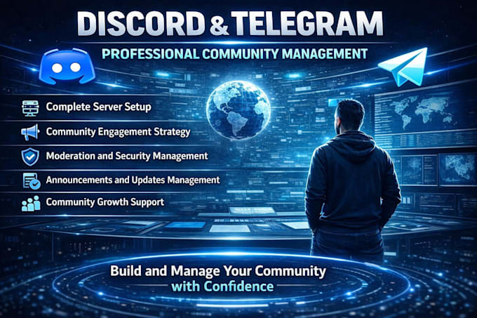 expert setup and management for discord and telegram communities