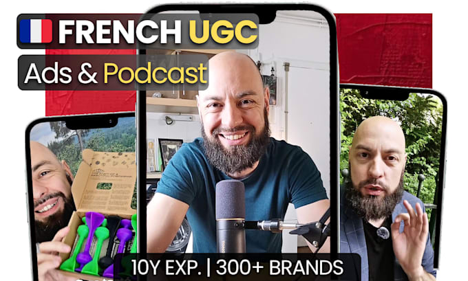 male ugc content creator for meta ads video and podcasts