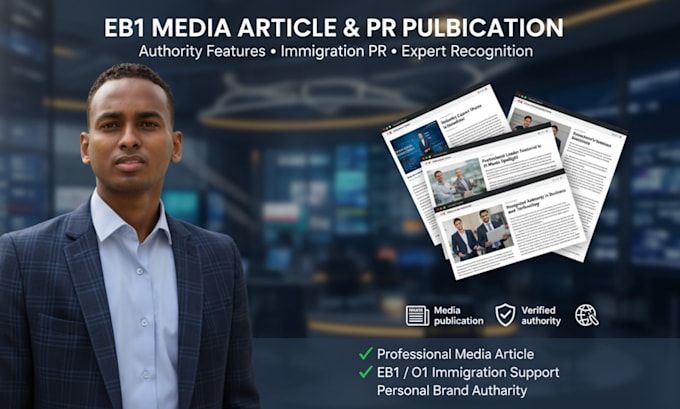 Write and publish eb1 media article for pr and expert recognition by ...