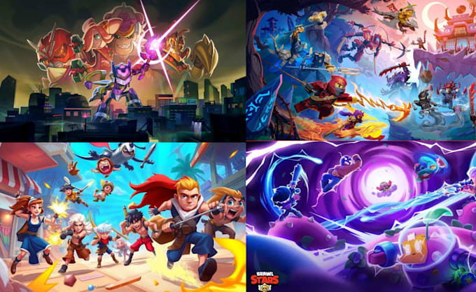 create steam capsule art and game art illustrations