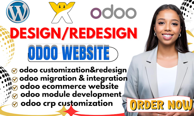 design and redesign a professional odoo website and ecommerce store