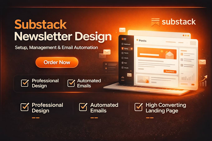 setup substack newsletter manage substack post substack email template design