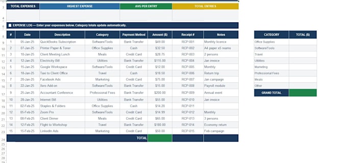 do accurate financial data entry into excel or google sheets