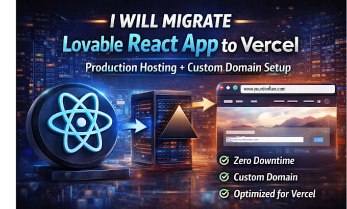 migrate lovable react app to vercel production hosting custom domain setup