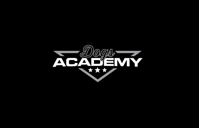 design unique mad dog academy logo