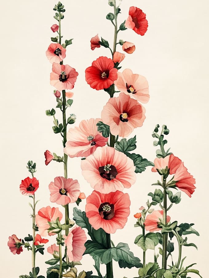 draw botanical illustration art for you