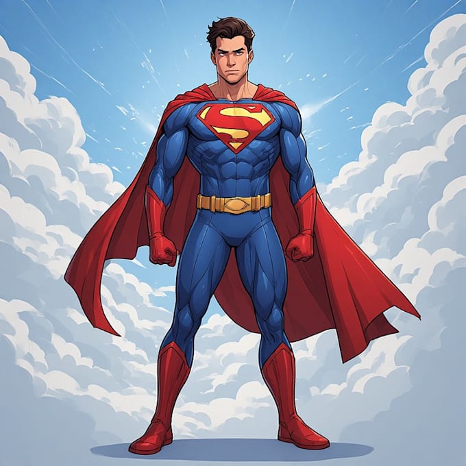 draw you like a custom superhero