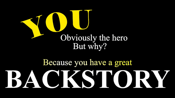 make a character backstory for your ttrpg