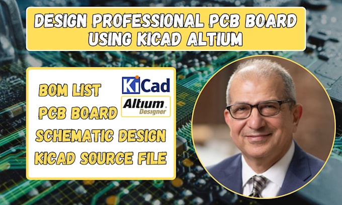 design pro circult schematic pcb layouts pcb board using kicad and altium