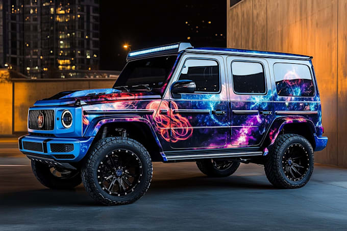 draw car wrap, van wrap design vehicle wrap