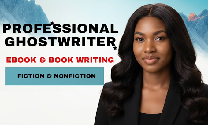 ghostwrite books and ebooks professionally