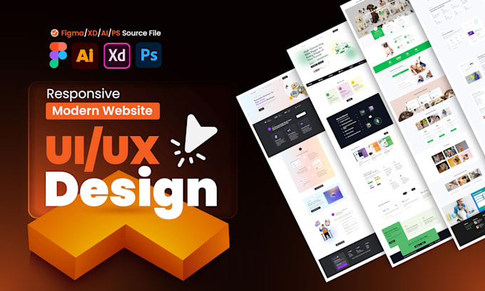 do figma website UX UI design, landing page, figma website design