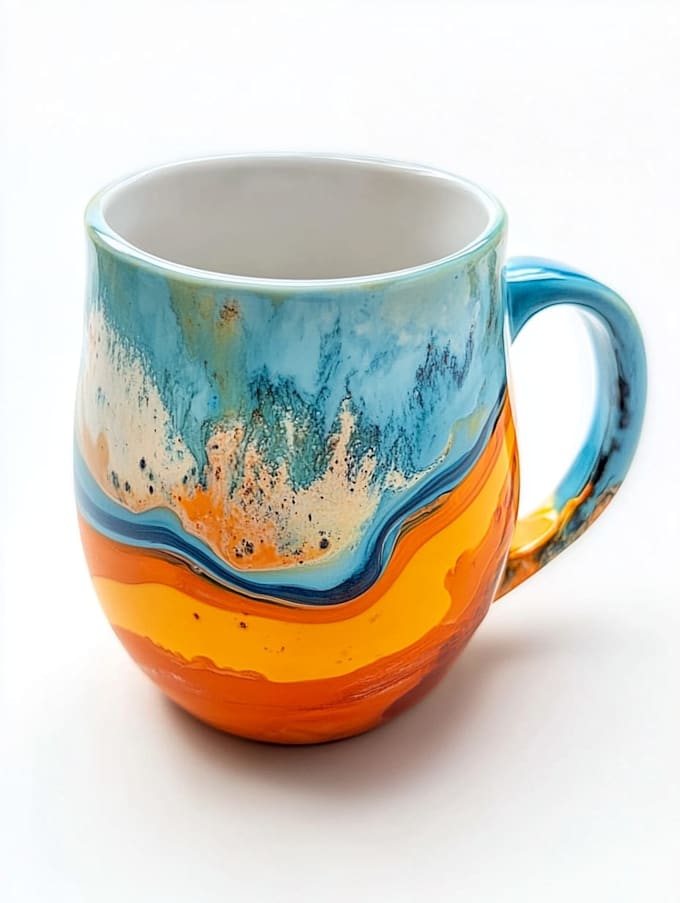draw coffee mug design, custom mug design