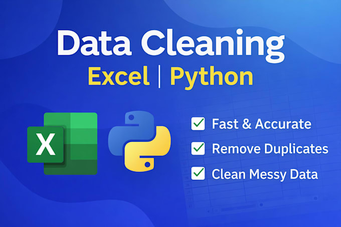 clean and format your data using excel or python