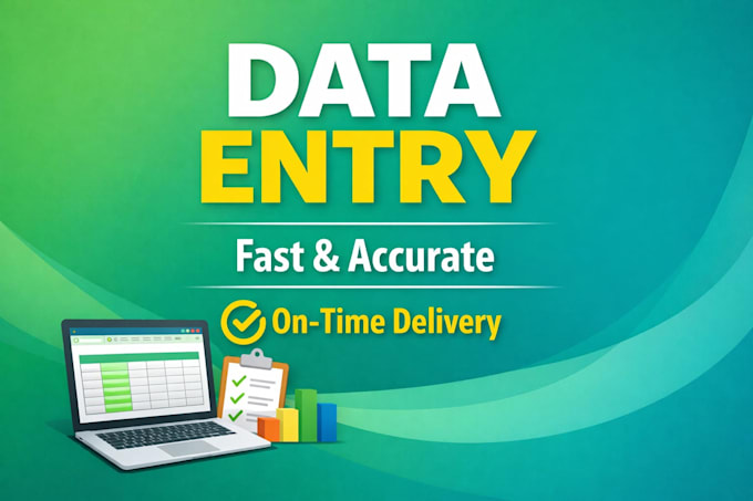 do fast and accurate data entry, copy paste , typing work