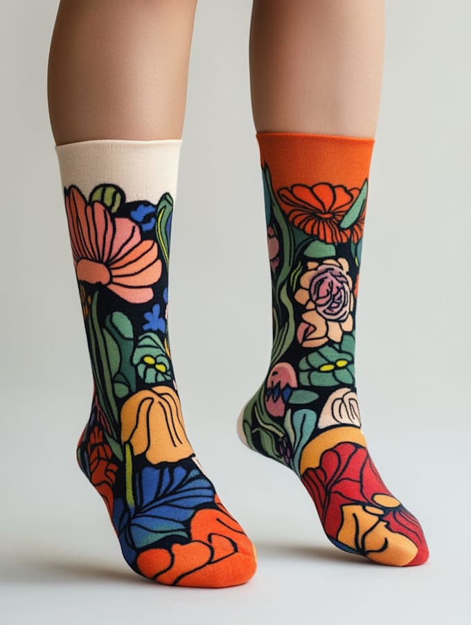 design custom and unique socks design