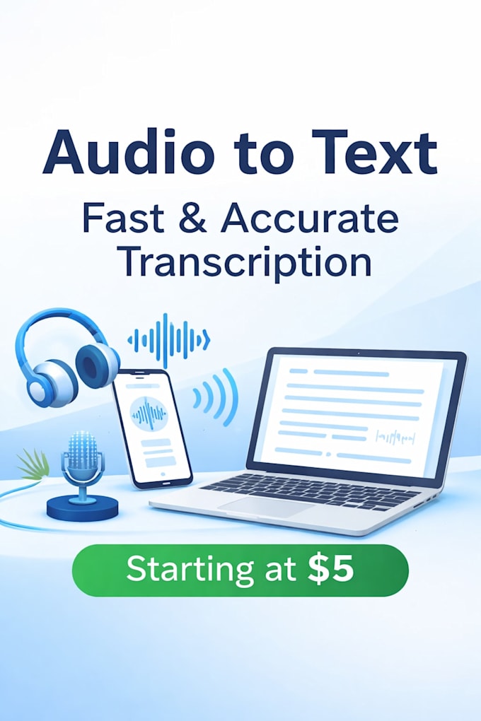do fast and accurate audio transcription and typing