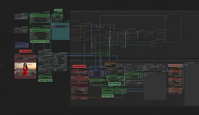 create comfyui workflow for stable diffusion, ai automation