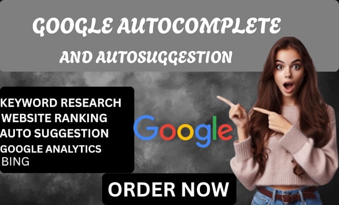 do google autocomplete, autosuggestion for website ranking