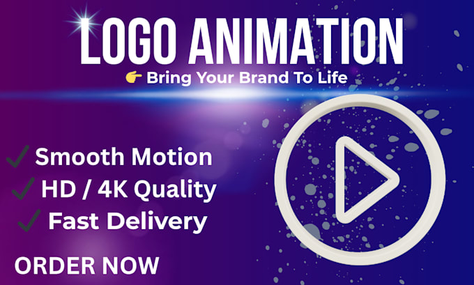 minimalistic 3d logo animation for your brand