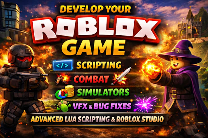 Desenvolvimento e correção de bugs em jogo roblox, sistema de scripting ...