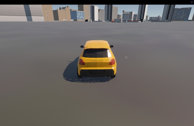 develop 3d car driving game in unity with realistic physics