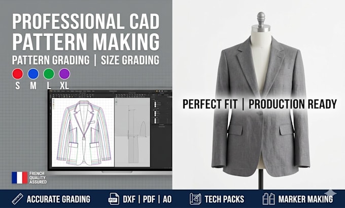 be your professional sewing pattern maker for clothing, digital PDF grading