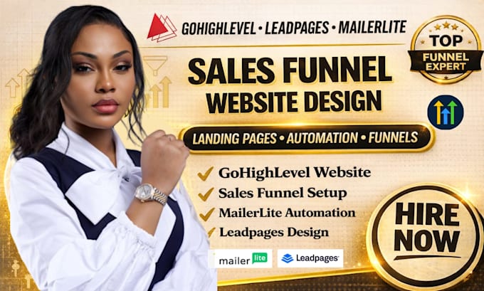 be your go high level website, leadpages, mailerlite, go highlevel funnel expert