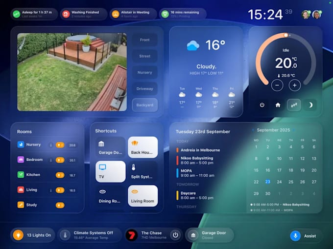 setup or create a dashboard for your home assistant setup