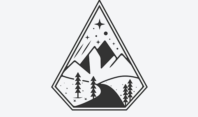 create minimalist line art logo