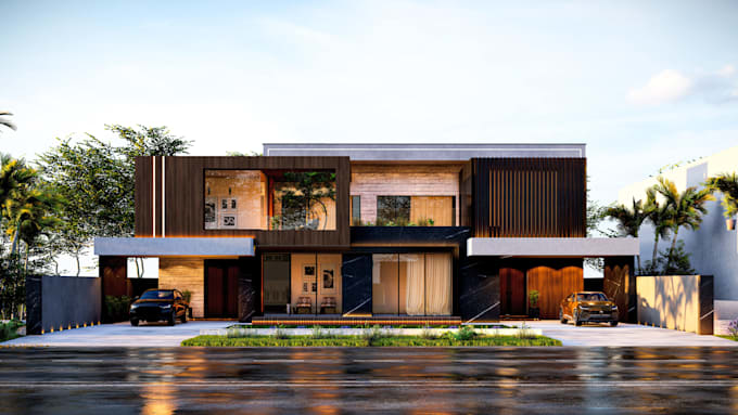 design interior and exterior with realistic 3d rendering and walkthrough